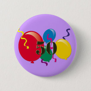 The BIG 5-0 2 Inch Round Button