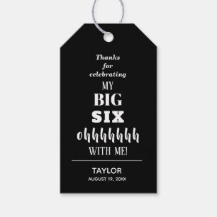 The BIG 60th Birthday Party Favour Gift Tags