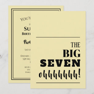 The BIG 70 Birthday Invitations