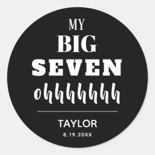 The BIG 70th Birthday Party Favor Classic Round Sticker