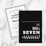 The BIG 70th Birthday Party Invitation<br><div class="desc">Throwing a milestone 70th birthday party? Be sure to send an invitation that will get guests excited for your party. "The BIG SEVEN ohhhhh!" - change to any age on the front and personalize your party details on the back.</div>