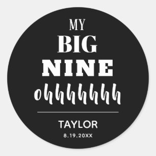 The BIG 90th Birthday Party Favor Classic Round Sticker