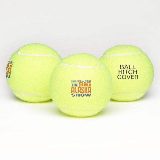 The Big Alaska Show Ball Hitch Cover Tennis Ball (Multi)