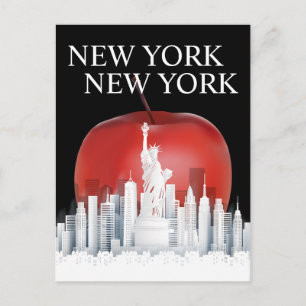 The Big Apple New York City Postcard