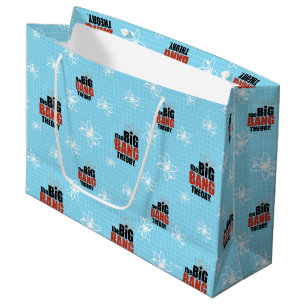 The Big Bang Theory Blue Pattern Large Gift Bag