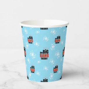 The Big Bang Theory Blue Pattern Paper Cups