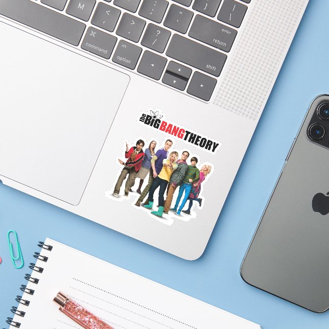 The Big Bang Theory Characters (Laptop w/ iPhone)