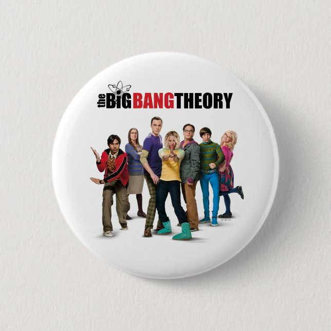 The Big Bang Theory Characters 2 Inch Round Button (Front)