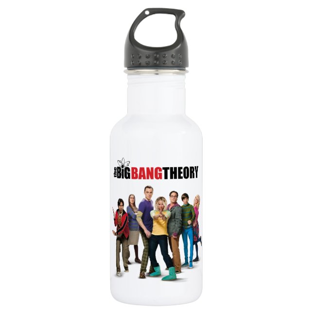 The Big Bang Theory Characters 532 Ml Water Bottle (Front)