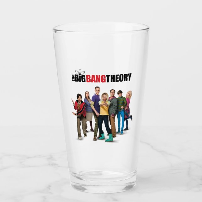 The Big Bang Theory Characters Glass (Front)