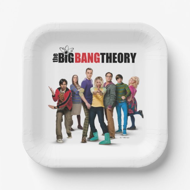 The Big Bang Theory Characters Paper Plate (Front)