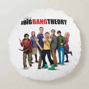The Big Bang Theory Characters Round Pillow