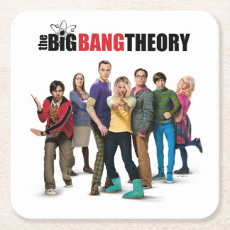 The Big Bang Theory Characters Square Paper Coaster