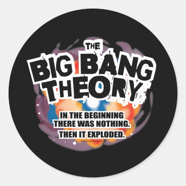 The Big Bang Theory Classic Round Sticker (Front)