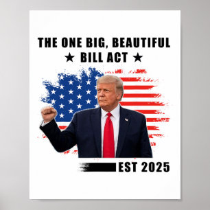 The Big Beautiful Bill Act Trump 2025 Poster