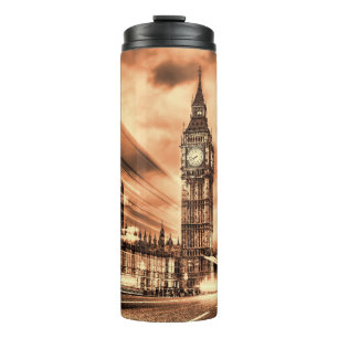 The Big Ben in retro style in London Thermal Tumbler