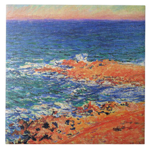 The Big Blue Sea in Antibes, fine art, Tile