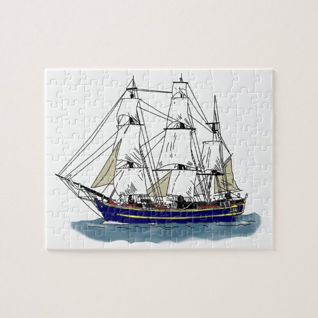 The Big Blue - Tall Ship Jigsaw Puzzle (Horizontal)