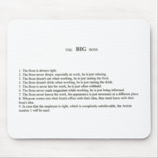 The Big Boss Mouse Pad
