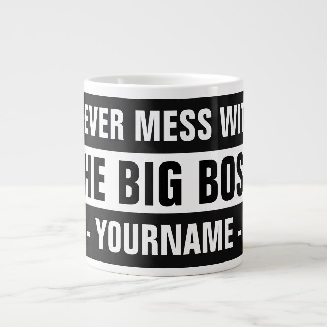 "The Big Boss" totally customizable mug (Front)