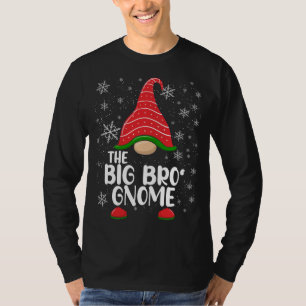 The Big Bro Gnome Funny Matching Christmas Family T-Shirt