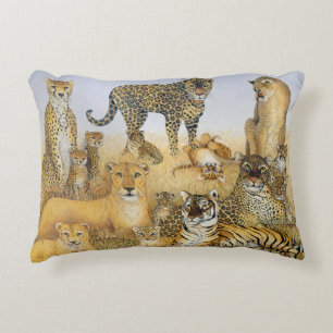 The Big Cats Accent Pillow