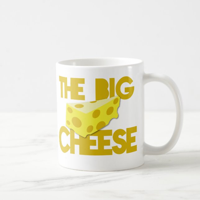 THE BIG CHEESE the boss design with cheese! Coffee Mug (Right)