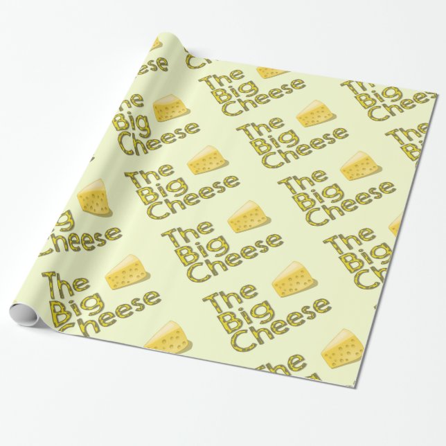 The Big Cheese Wrapping Paper (Unrolled)