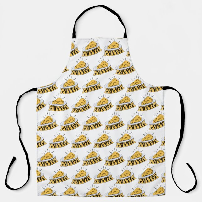 The big cheese yellow pattern apron (Front)