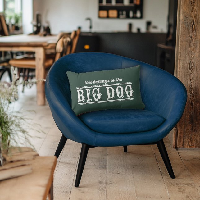 The Big Dog T-Shirt Lumbar Pillow (Creator Uploaded)