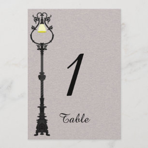The Big Easy Wedding Table Number