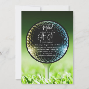 The Big Eight-Oh Golf 80th Birthday Party Invitation