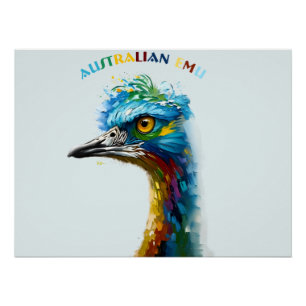 The big Emu bird Poster