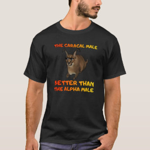 The Big Floppa Male Big Meme Caracal Male Cat T-Shirt