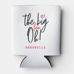 The big four oh! 40th birthday party favour gift can cooler