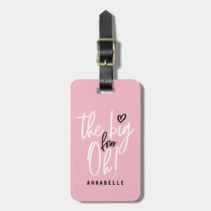 The big four oh! 40th birthday party favour gift t luggage tag