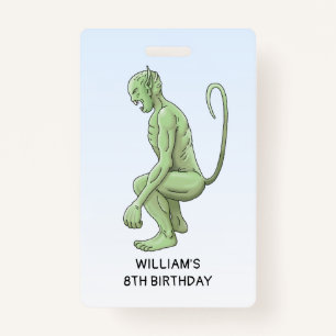 The Big Green Goblin Birthday Badge