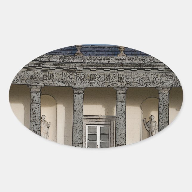 The Big House Oval Sticker (Front)