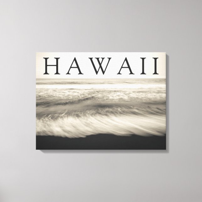The Big Island Beach Hawaii Canvas Print (Front)
