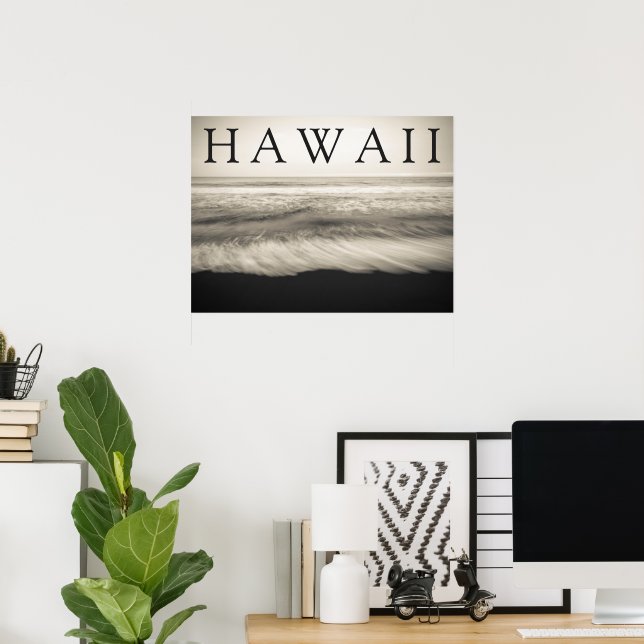 The Big Island Beach Hawaii Poster (Home Office)
