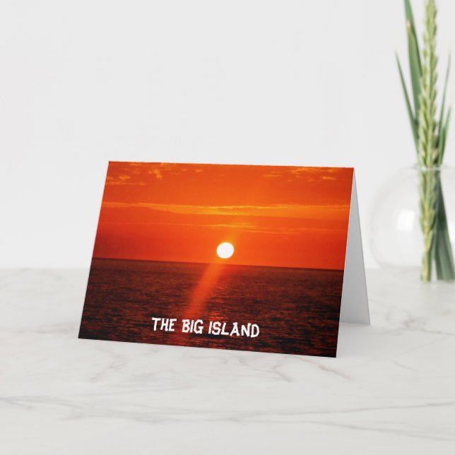 The BIG Island - Hawaii Holiday Card (Front)