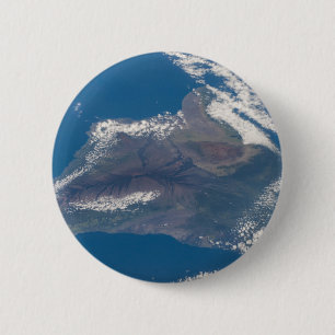 The Big Island Of Hawaii And Its Mountains 2 Inch Round Button