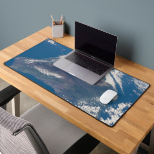 The Big Island Of Hawaii And Its Mountains Desk Mat