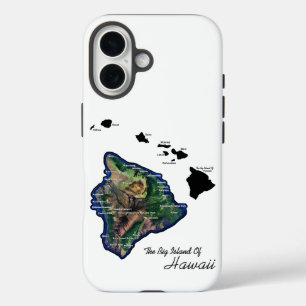 The Big Island Of Hawaii With Hawaiian Islands iPhone 16 Case