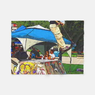 The Big Jump - Scooter Trick Fleece Blanket