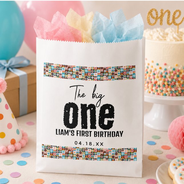 The BIG One 1st Birthday Favour Bag (The BIG One 1st Birthday Favor Bag)
