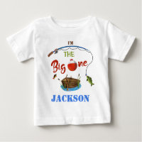 The big ONE baby t-shirt Boy little fisherman