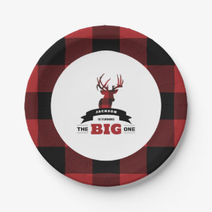 The Big One Birthday Party Round Paper Plate