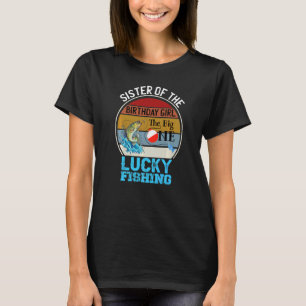 The Big One Birthday Theme Fishing Sister Of Birth T-Shirt