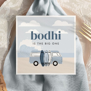 The BIG ONE Boys' Beach Surf Birthday Napkin